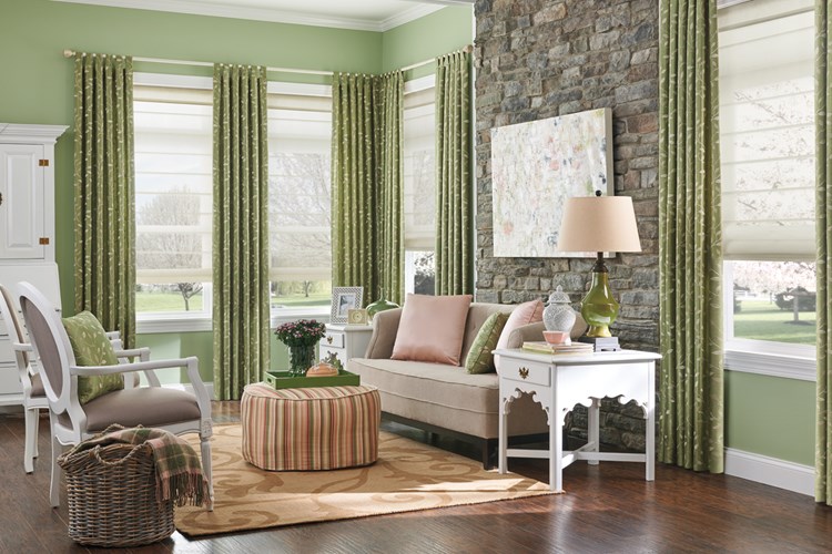 Custom Classic Roman Shades Bali Blinds and Shades