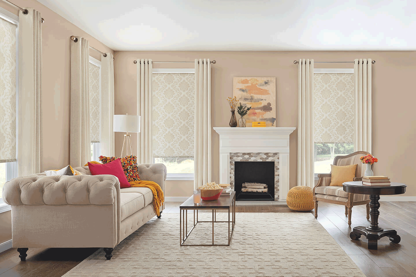shades roller bali blinds window decorative fabric panels cornices drapery costco previous wrapped order baliblinds