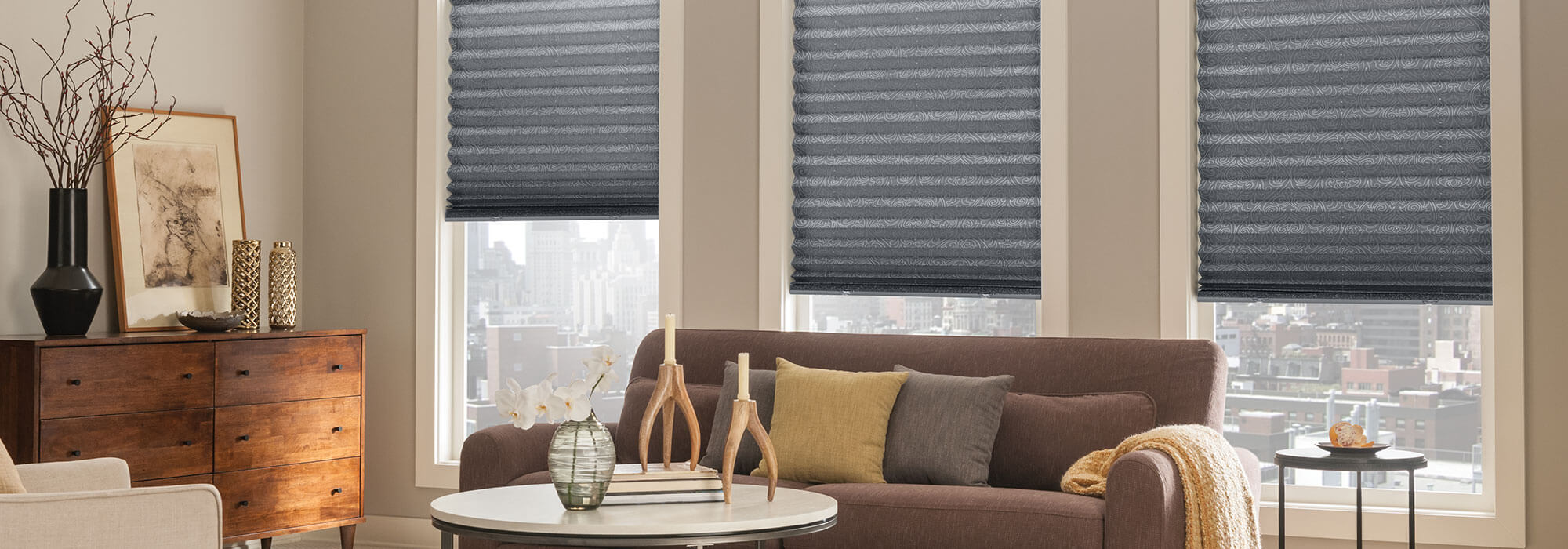 Custom Pleated Shades Bali Blinds and Shades