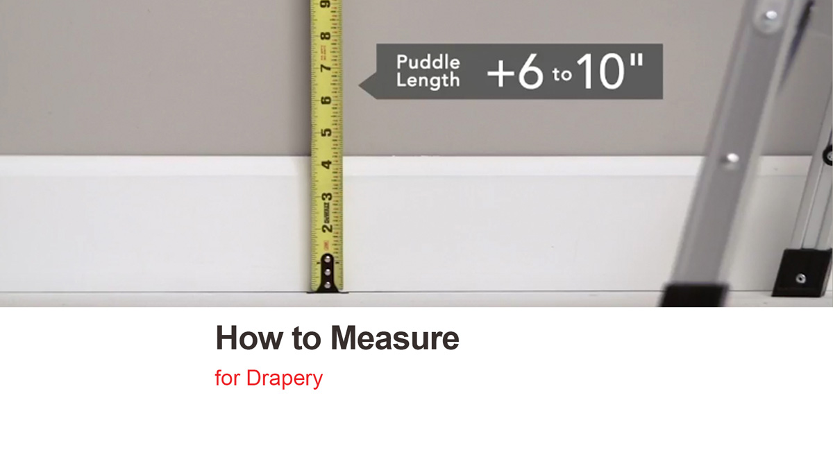 How to Measure Drapery